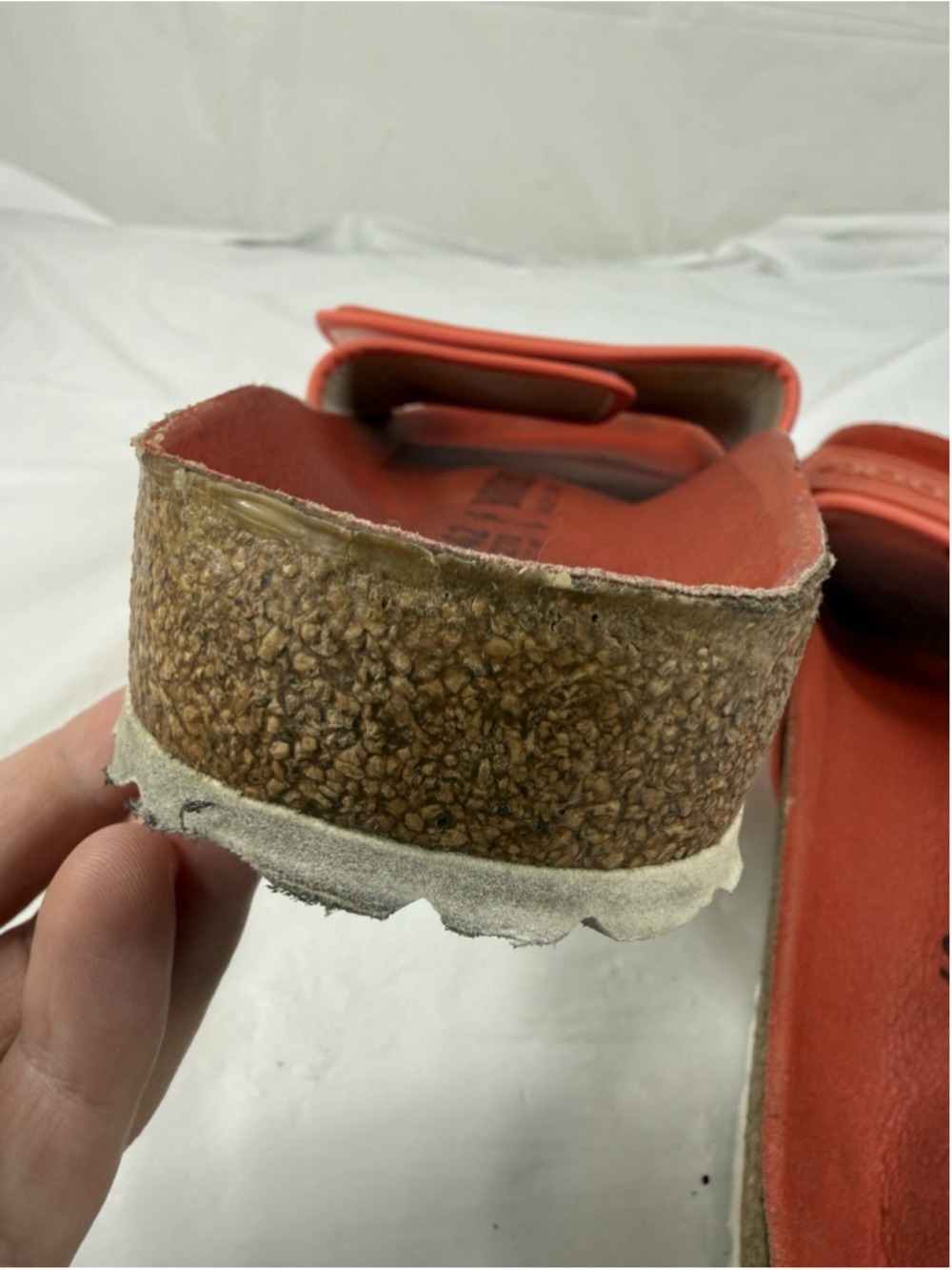 Birkenstock Tema One Strap Coral Women Sandals Sz 42 - Picture 13 of 15